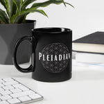 Pleiadian Starseed Black Mug